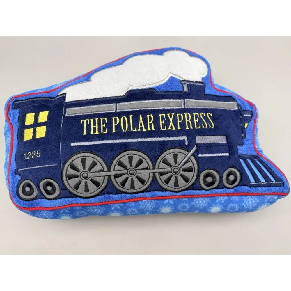 Polar Express Train Plush Pillow Set of 2 Christmas Railroad Decor 2017